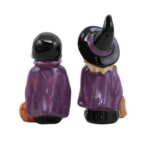 Good Witch Bad Witch Salt and Pepper Shakers Set