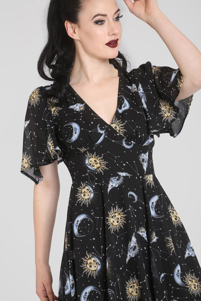 Solaris Celestial Print Dress (FINAL SALE) Bewitched Wicker Solaris Celestial Print Dress (FINAL SALE) Bewitched Wicker