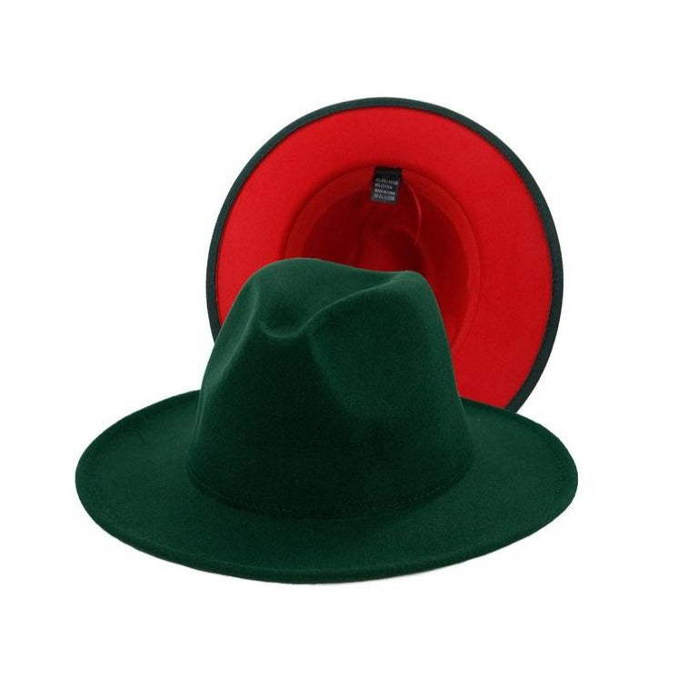 Red and best sale green hat